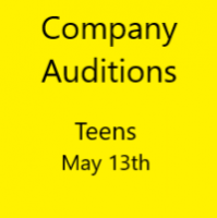 Company Auditions Teens May 13th