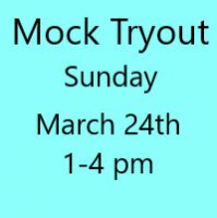 Mock Tryout Sunday March 24th