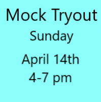 Mock Tryout Sunday April 14th