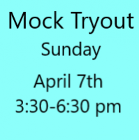 Mock Tryout Sunday April 7th